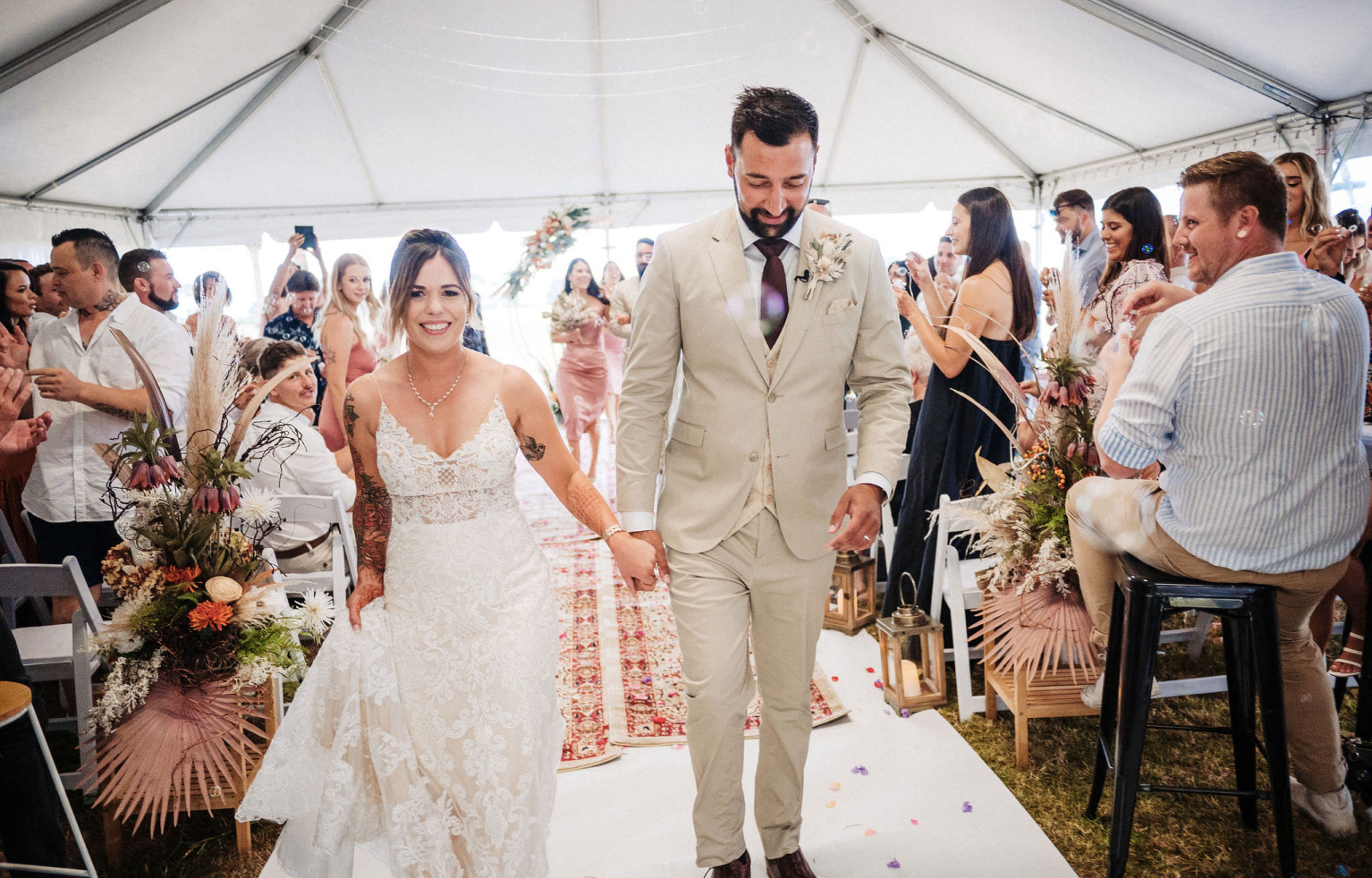Marquee wedding at Rydges Formosa