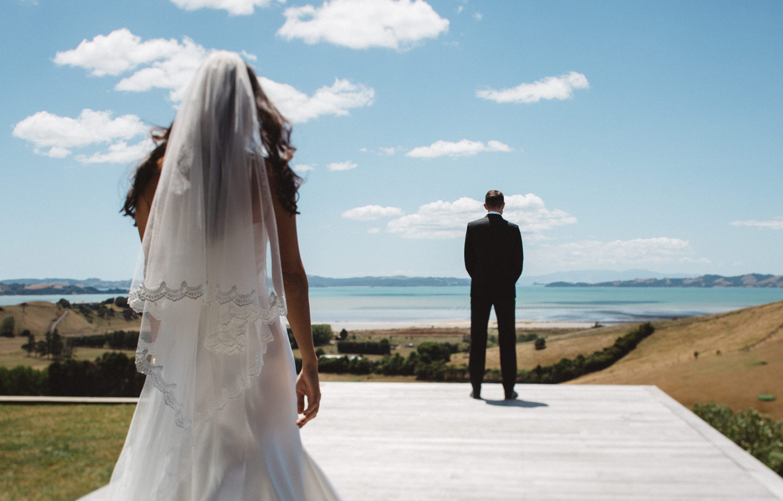 First look ceremony Kauri Bay