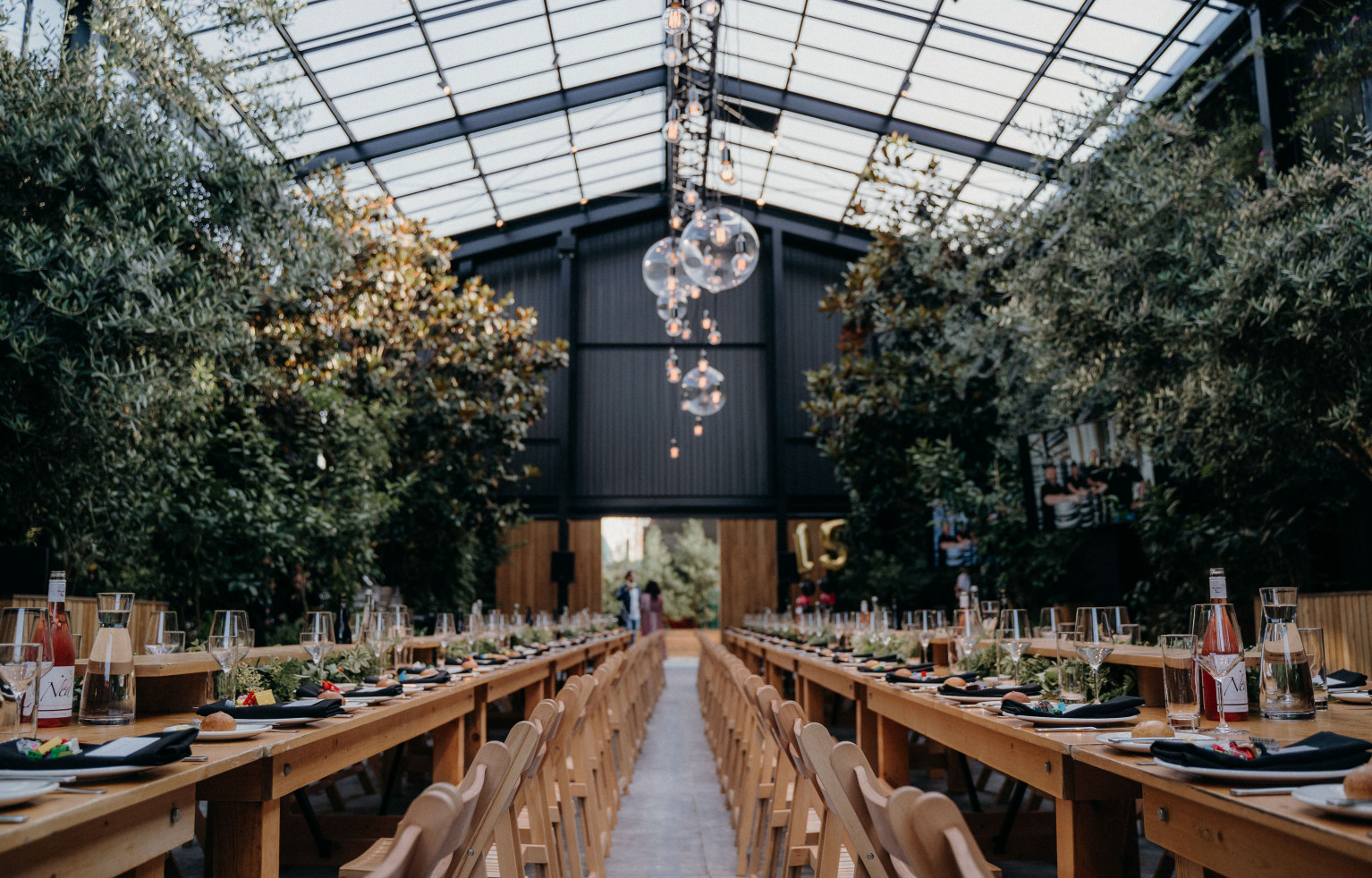 Indoor reception Glasshouse