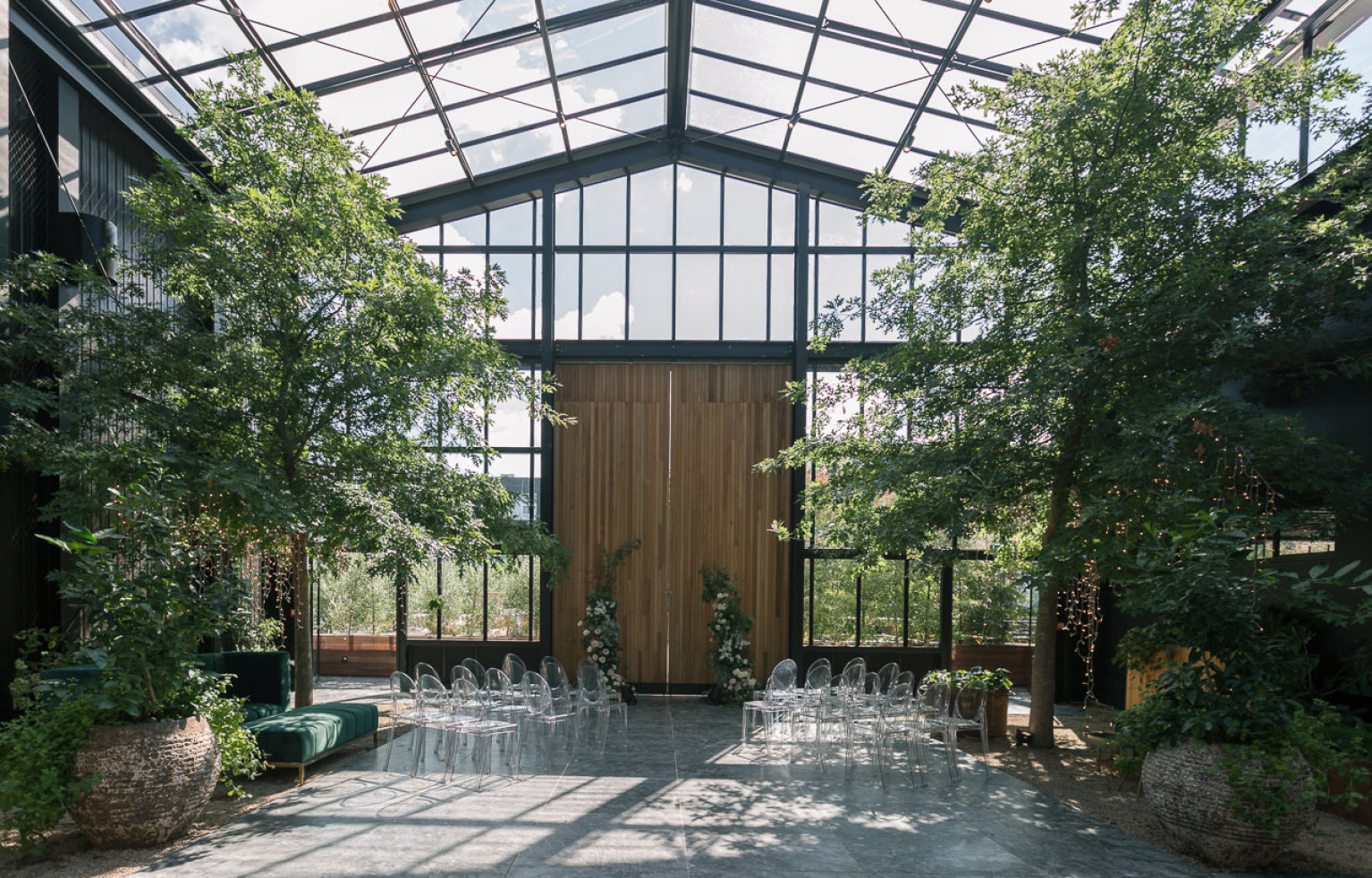 Wedding venue Auckland glass house