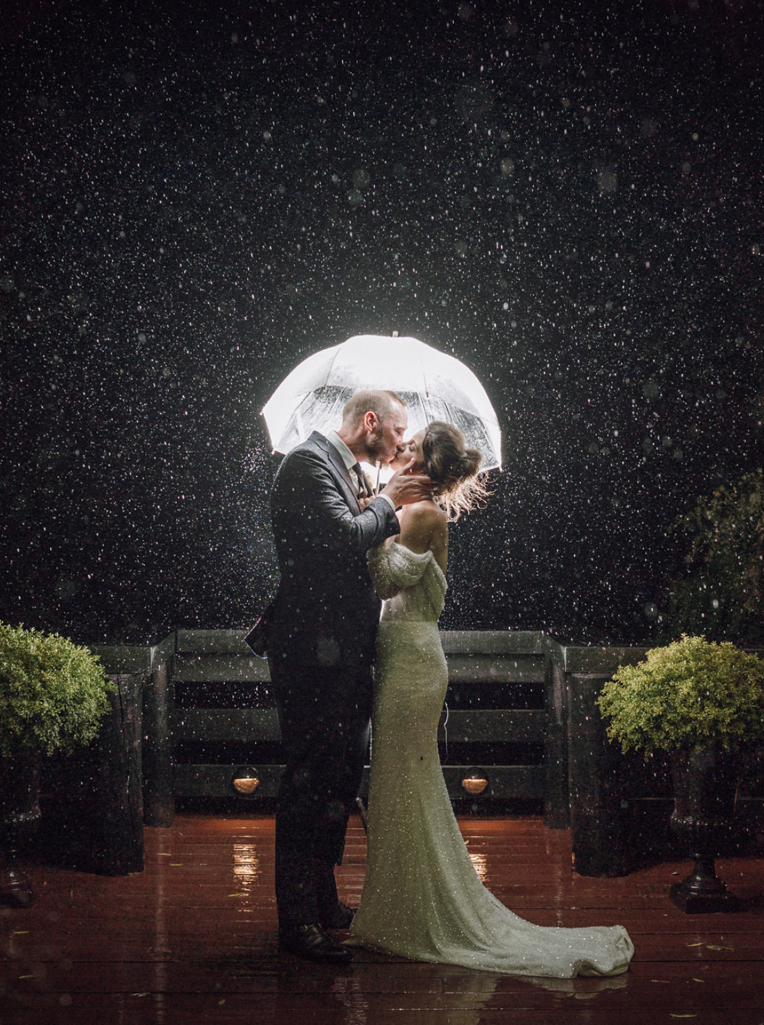 rainy wedding at bracu estate
